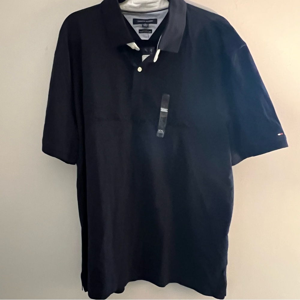Tommy Hilfiger Men's Custom-Fit Th Flex Bain Embroidered Logo Polo Shirt - Picture 2 of 3